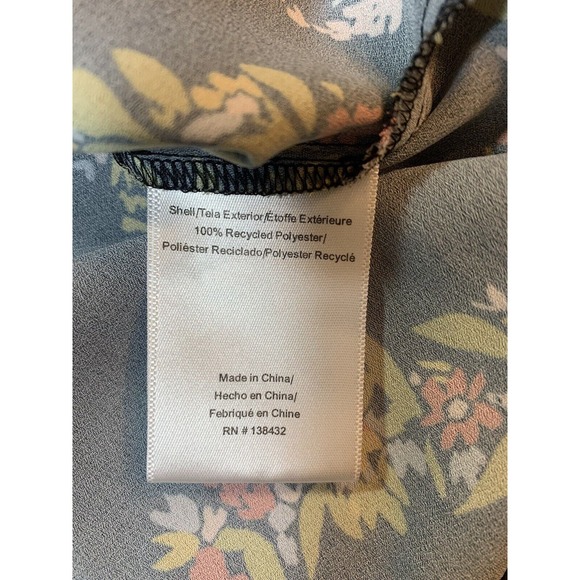 ModCloth Blouse Women's Large Tie-Neck Top Office Business Church Recycled READ - Picture 5 of 14